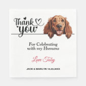 Serviette en papier Chien Setter Irlandais (Devant)