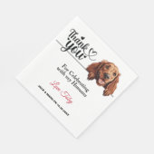 Serviette en papier Chien Setter Irlandais (Coin)