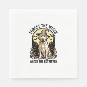 Serviette En Papier Chien sorcière Labrador Halloween Vintage Retrieve