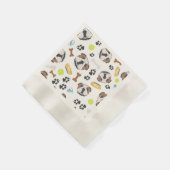 Serviette En Papier Chien souriant anglais Bulldog (Coin)