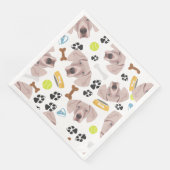 Serviette En Papier Chien souriant Weimaraner (Coin)