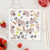 Serviette En Papier Chien souriant Weimaraner (En situation)