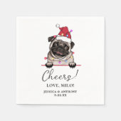 Serviette En Papier Chien taureau britannique - Serviettes personnalis (Devant)