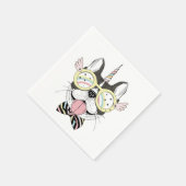 Serviette En Papier Chien-taureau français Unicorn (Coin)