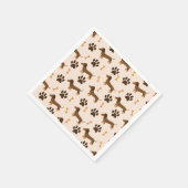 Serviette En Papier Chien teckel (Coin)