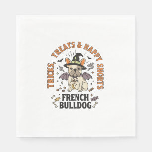 Serviette En Papier Chien Trickster Halloween Bouledogue Français