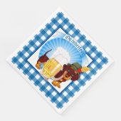 Serviette En Papier Chien Weiner de l'Oktoberfest (Coin)