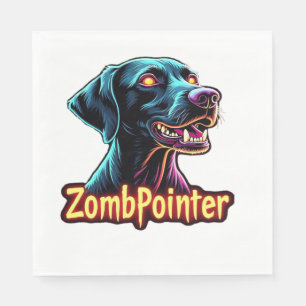 Serviette En Papier Chien zombie Pointer allemand à poil court Hallowe