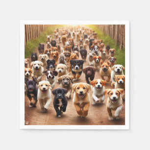 Serviette En Papier Chiens