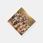 Serviette En Papier Chiens (Coin)