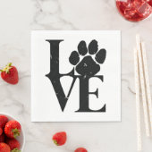 Serviette En Papier Chiens Aiment Chiens (En situation)