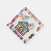 Serviette En Papier Chien's Anniversaire fête de fête serviette chien (Coin)