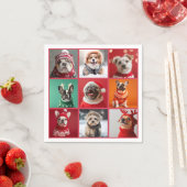 Serviette En Papier Chiens dans les serviettes de pull (En situation)