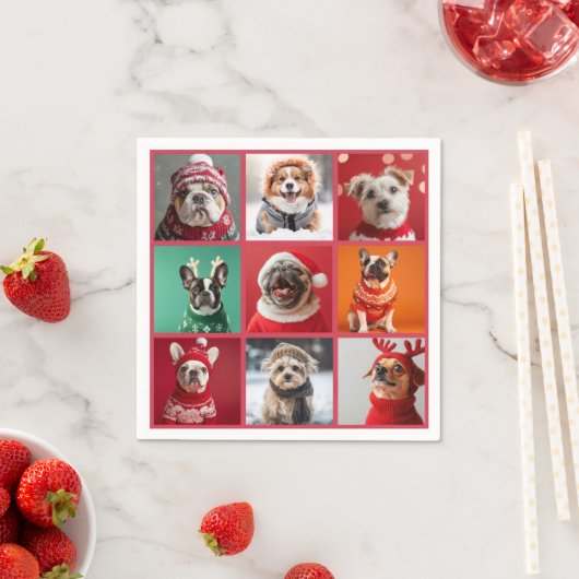 Serviette En Papier Chiens dans les serviettes de pull (En situation)