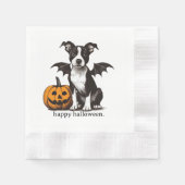Serviette En Papier Chiens de Halloween (Devant)