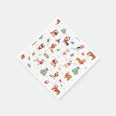 Serviette En Papier Chiens de Noël en accessoires de vacances (Coin)