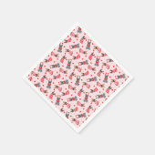 Serviette En Papier Chiens de Saint-Valentin (Coin)