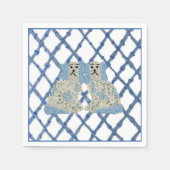 Serviette En Papier Chiens du Staffordshire Ginger Jars Magnolia (Devant)