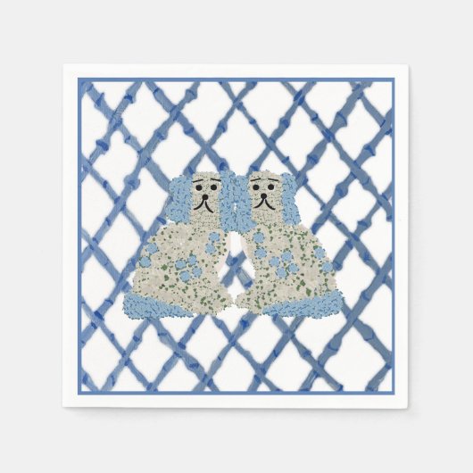 Serviette En Papier Chiens du Staffordshire Ginger Jars Magnolia (Devant)