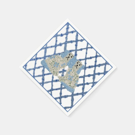 Serviette En Papier Chiens du Staffordshire Ginger Jars Magnolia (Coin)