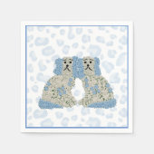 Serviette En Papier Chiens du Staffordshire Ginger Jars Magnolia (Devant)