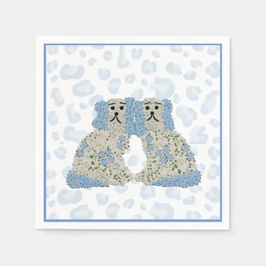 Serviette En Papier Chiens du Staffordshire Ginger Jars Magnolia (Devant)