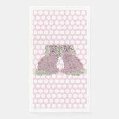 Serviette En Papier Chiens du Staffordshire rose Magnolia (Devant)