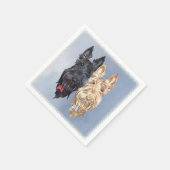 Serviette En Papier Chiens écossais (Coin)