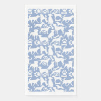 Chiens et pattes motif 02.b LBlue BG