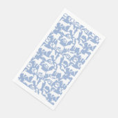Serviette En Papier Chiens et pattes motif 02.b LBlue BG (Coin)