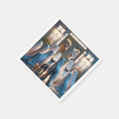 Serviette En Papier Chiens fantômes d'Halloween (Coin)