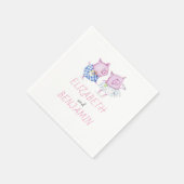 Serviette En Papier Chiens mignons (Coin)