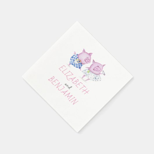 Serviette En Papier Chiens mignons (Coin)