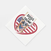 Serviette En Papier Chiens pour Trump : Patriots à la mâchoire (Coin)