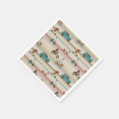 Serviette En Papier Chiens se déplaçant dans les véhicules Motif (Coin)