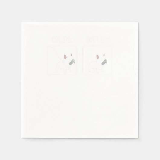 Serviette En Papier Chiffre de taureau français (Devant)