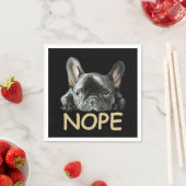 Serviette En Papier Chiffre de taureau français | Cadeaux Frenchie Nop (En situation)