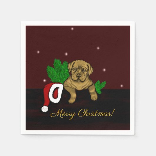 Serviette En Papier Chiffre XMas (Devant)