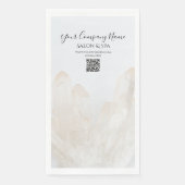 Serviette En Papier Chiffres blancs Salon Spa Papier Serviettes d'hôte (Devant)