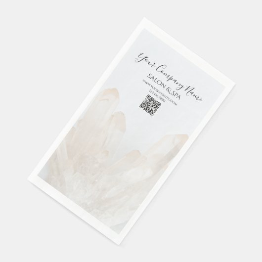 Serviette En Papier Chiffres blancs Salon Spa Papier Serviettes d'hôte (Coin)