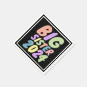 Serviette En Papier Chiffres de filles 2024 (Coin)