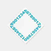 Serviette En Papier Chiffres serviettes de cadre (Coin)