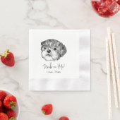 Serviette En Papier Chih Tzu Chien Boisson Personnalisée Sur Moi (En situation)