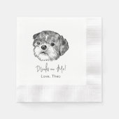 Serviette En Papier Chih Tzu Chien Boisson Personnalisée Sur Moi (Devant)