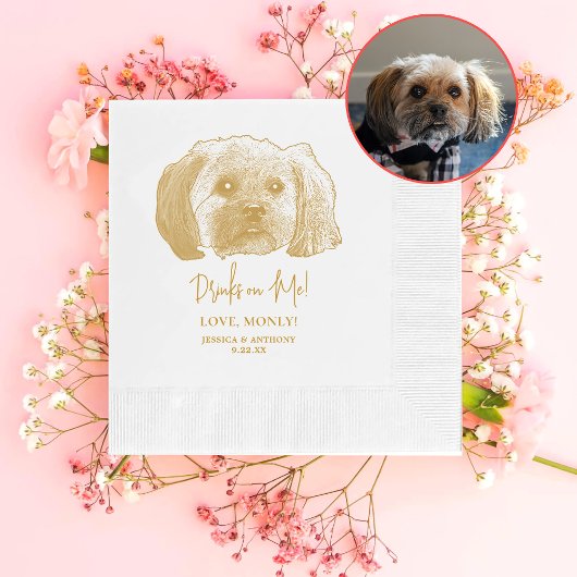 Serviette En Papier Chih Tzu Chien Boissons Personnalisées sur moi