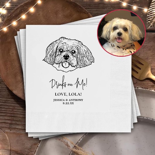 Serviette En Papier Chih Tzu Chien Boissons Personnalisées sur moi
