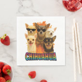 Serviette En Papier Chihuahua (En situation)