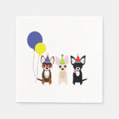 Serviette En Papier Chihuahua Annithday Napkins (Devant)