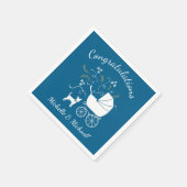 Serviette En Papier Chihuahua Baby shower Blue Boy Chig (Coin)