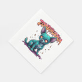 Serviette En Papier Chihuahua Chi Chichi Chiwawa Zombie Chien Hallowee (Coin)